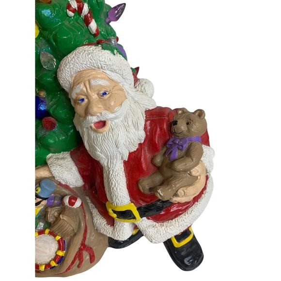 Vintage Ceramic Christmas Tree Top Only 10" Santa Replacement - Picture 4 of 8